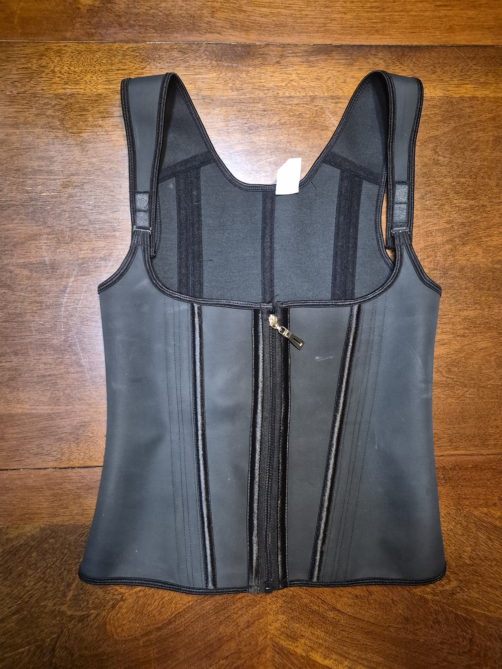 Women's Black Front-Zip Shaping Tank - Supportive Waist Trainer